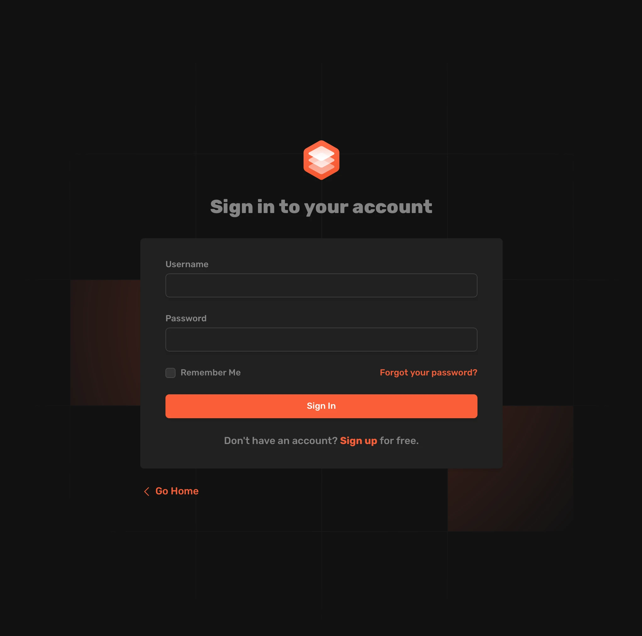 The Poster Database sign-in interface